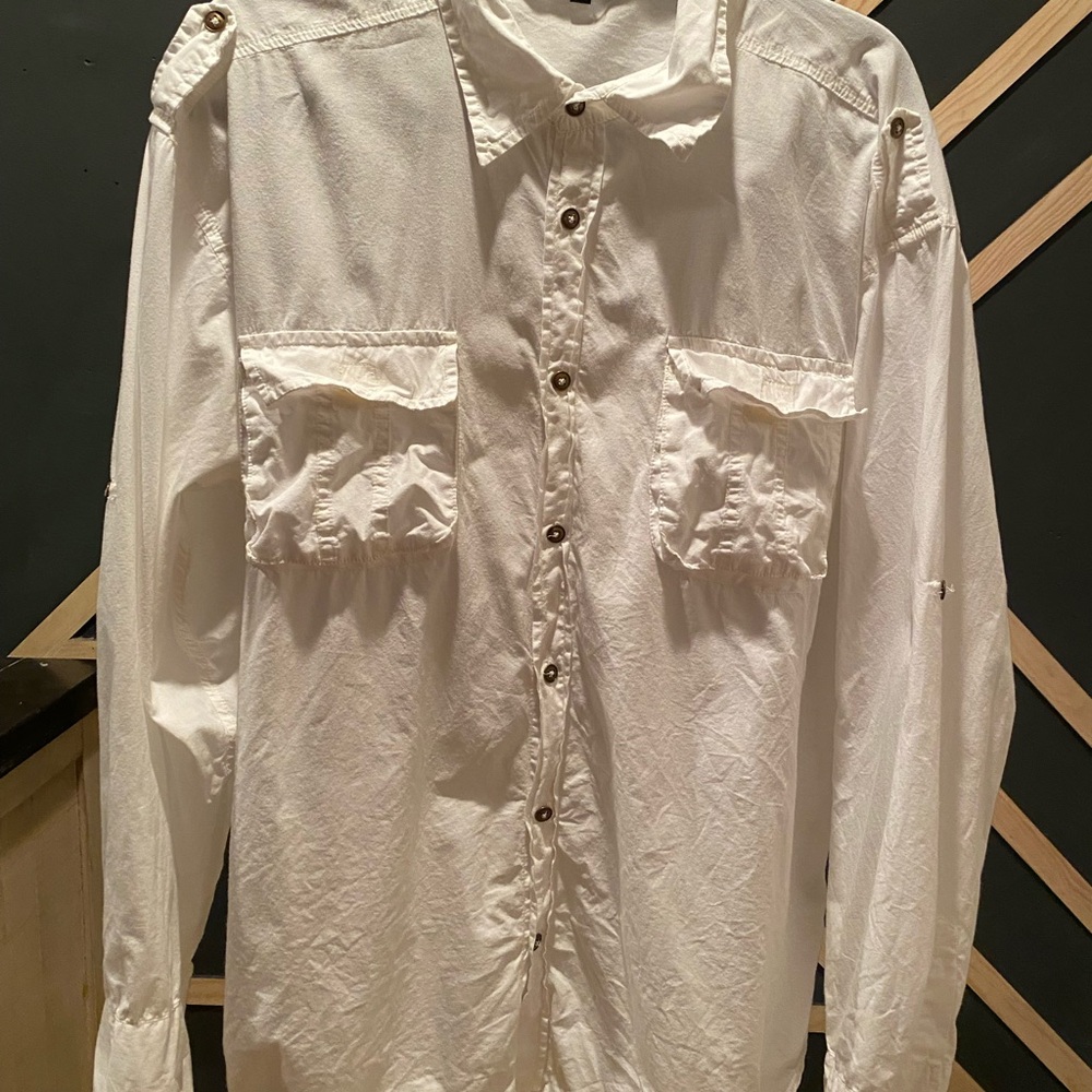 Classic White Men's Shirt